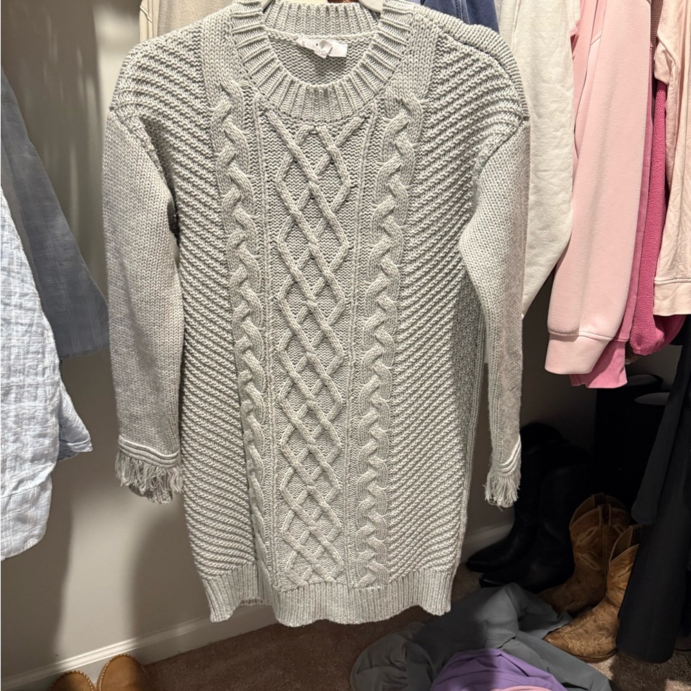Jack by BB Dakota Light Gray Knit Sweater